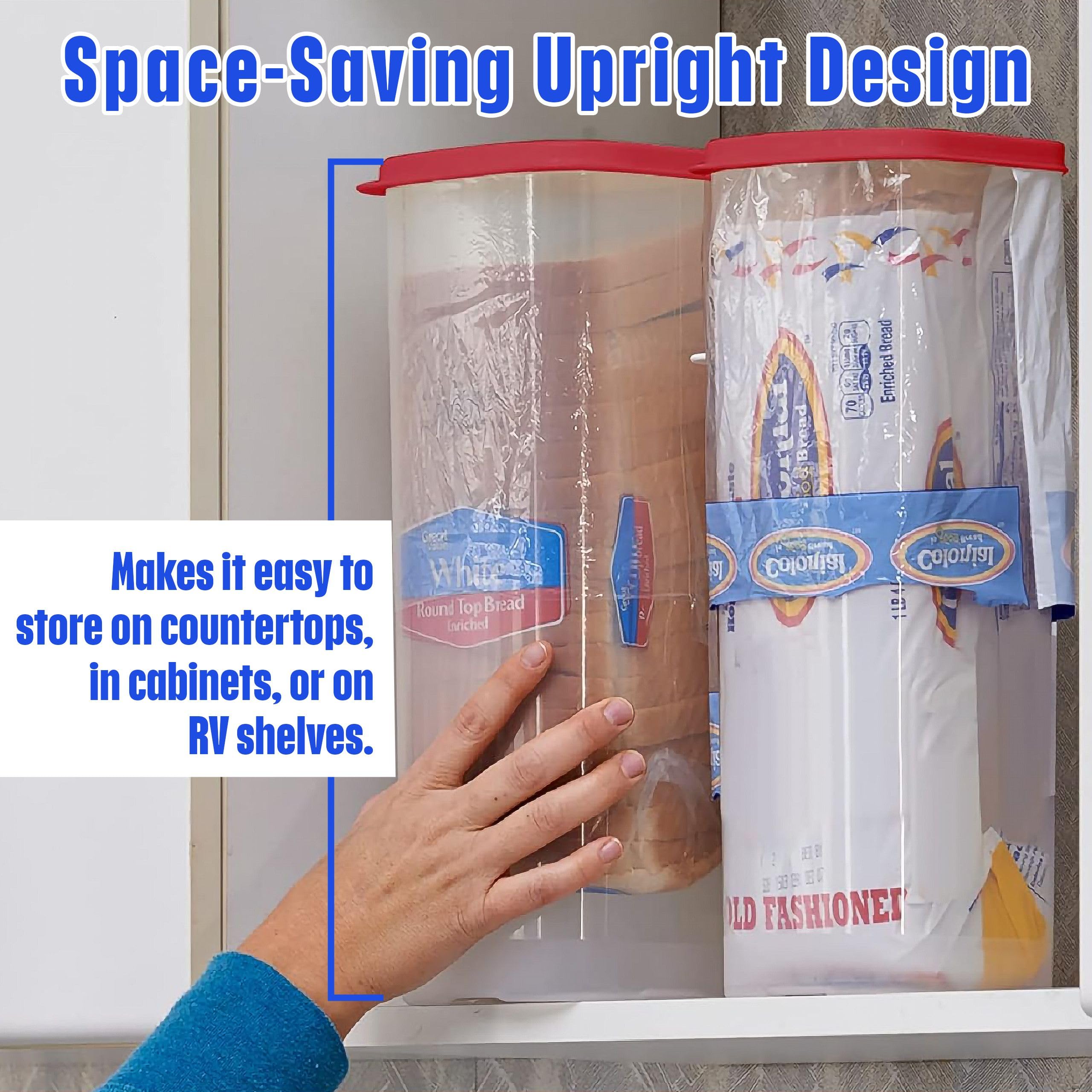 Buddeez Bread Buddy interior view showing bag-in design for organized storage