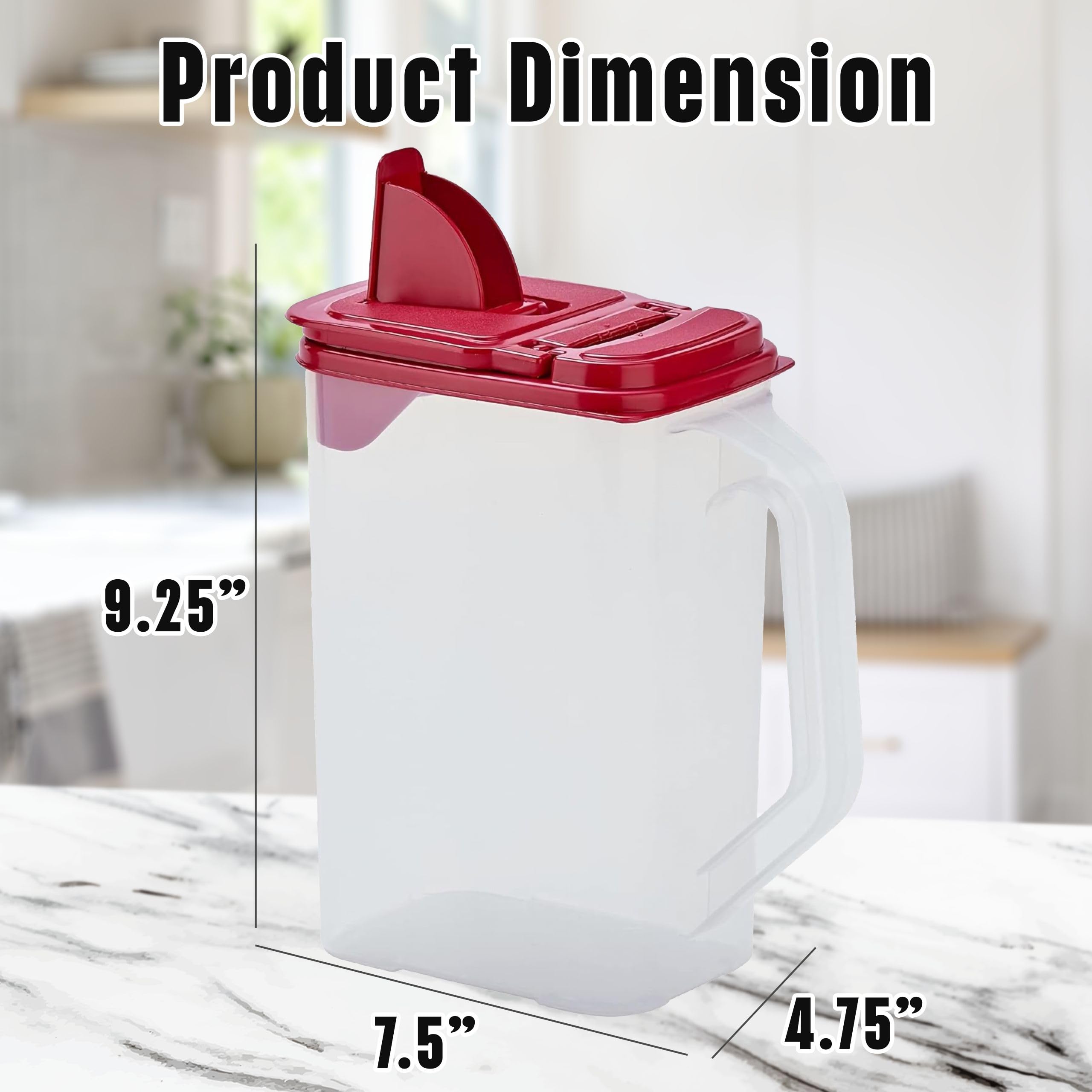 Buddeez dry goods container suitable for oats and pancake mix to maintain freshness