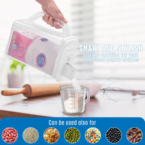Buddeez pantry container features an easy grip handle for comfortable daily use.