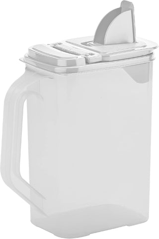 Buddeez kitchen pantry container with pour spout for precise pouring.