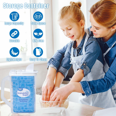 Buddeez 4-quart stackable pantry container saves space in compact kitchens.