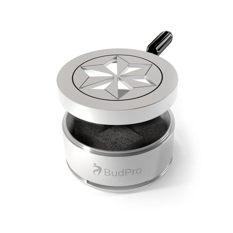 BudPro ProH3 extended coal-life with heat control for longer sessions.