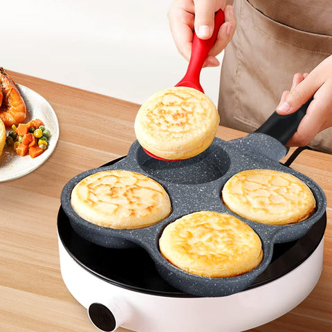 Buecmue flat-design surface for even heating and quick cleanup.