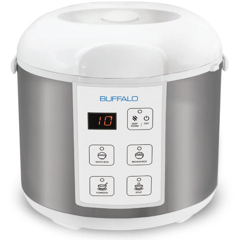 Buffalo Classic Rice Cooker inner pot shows durable non-toxic surface