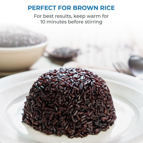 Buffalo Classic accessories include measuring cup and rice paddle for convenient prep.