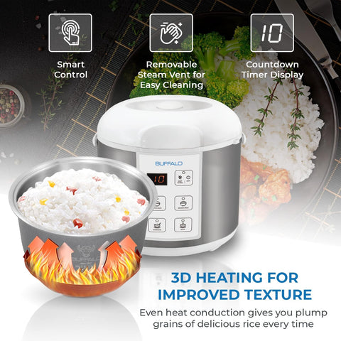 Buffalo Classic multi-layer sealed construction ensures consistent heat distribution.