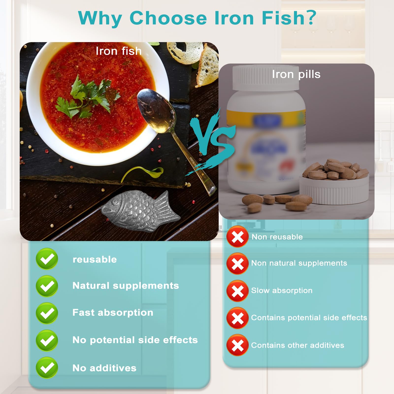 Buhobha Iron Fish reusable design supports long-term family use.