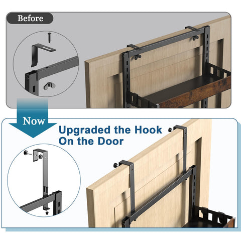 Bukfen heavy-duty metal spice rack provides durable storage for daily staples