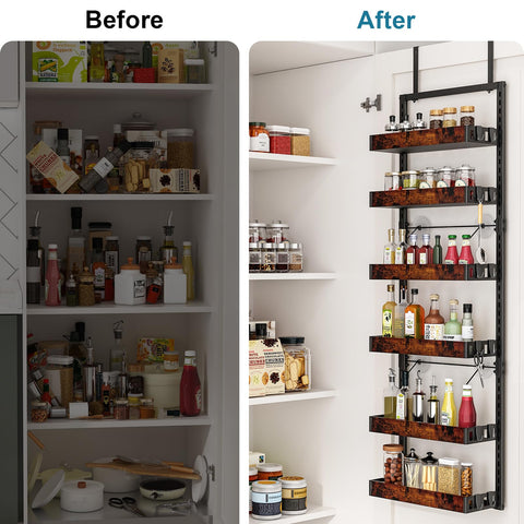 Bukfen long-hook design door organizer eases stable installation