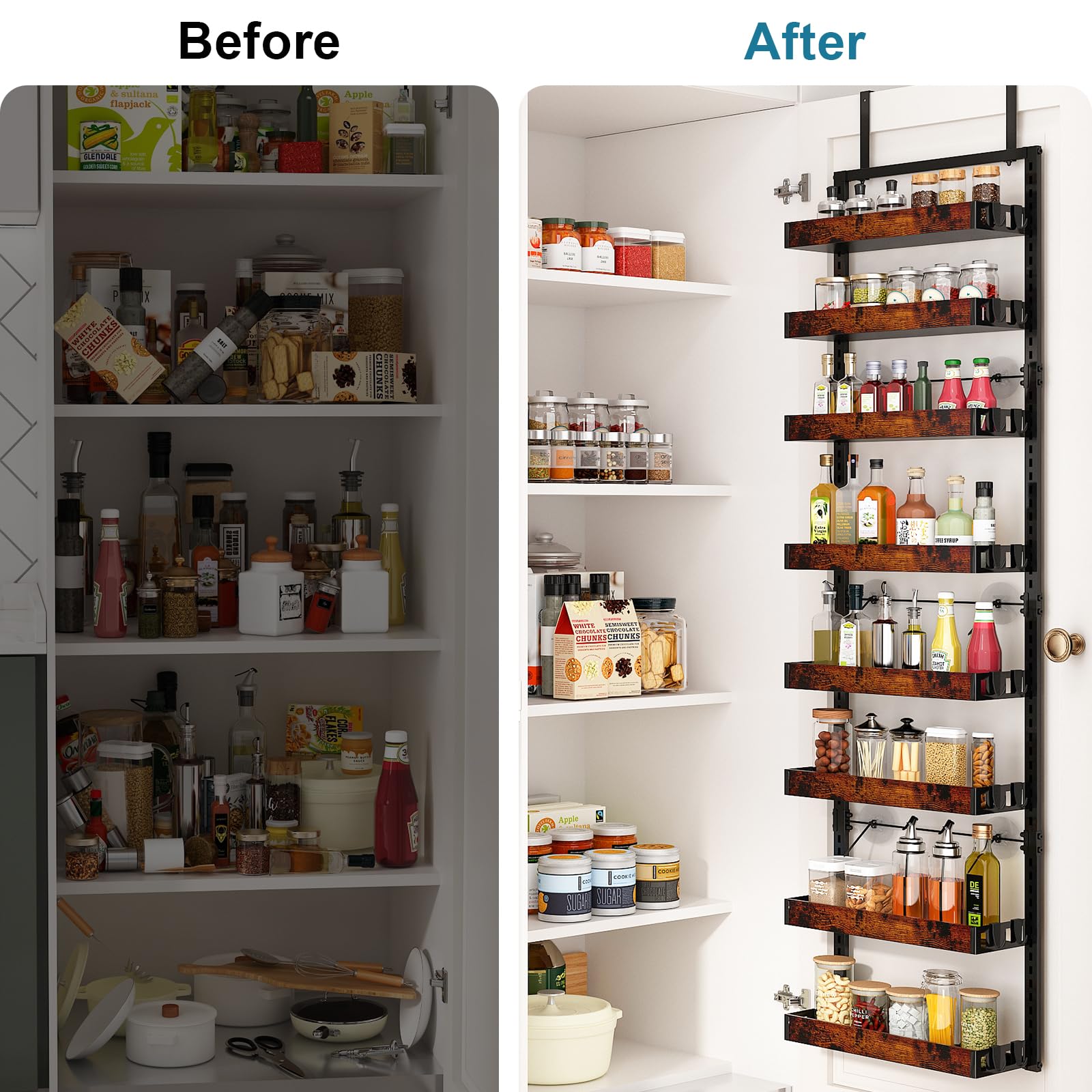 Bukfen removable baskets enable easy reconfiguration of kitchen storage.