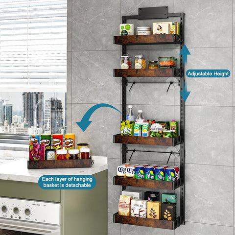 Bukfen removable kitchen basket simplifies reorganization and cleaning