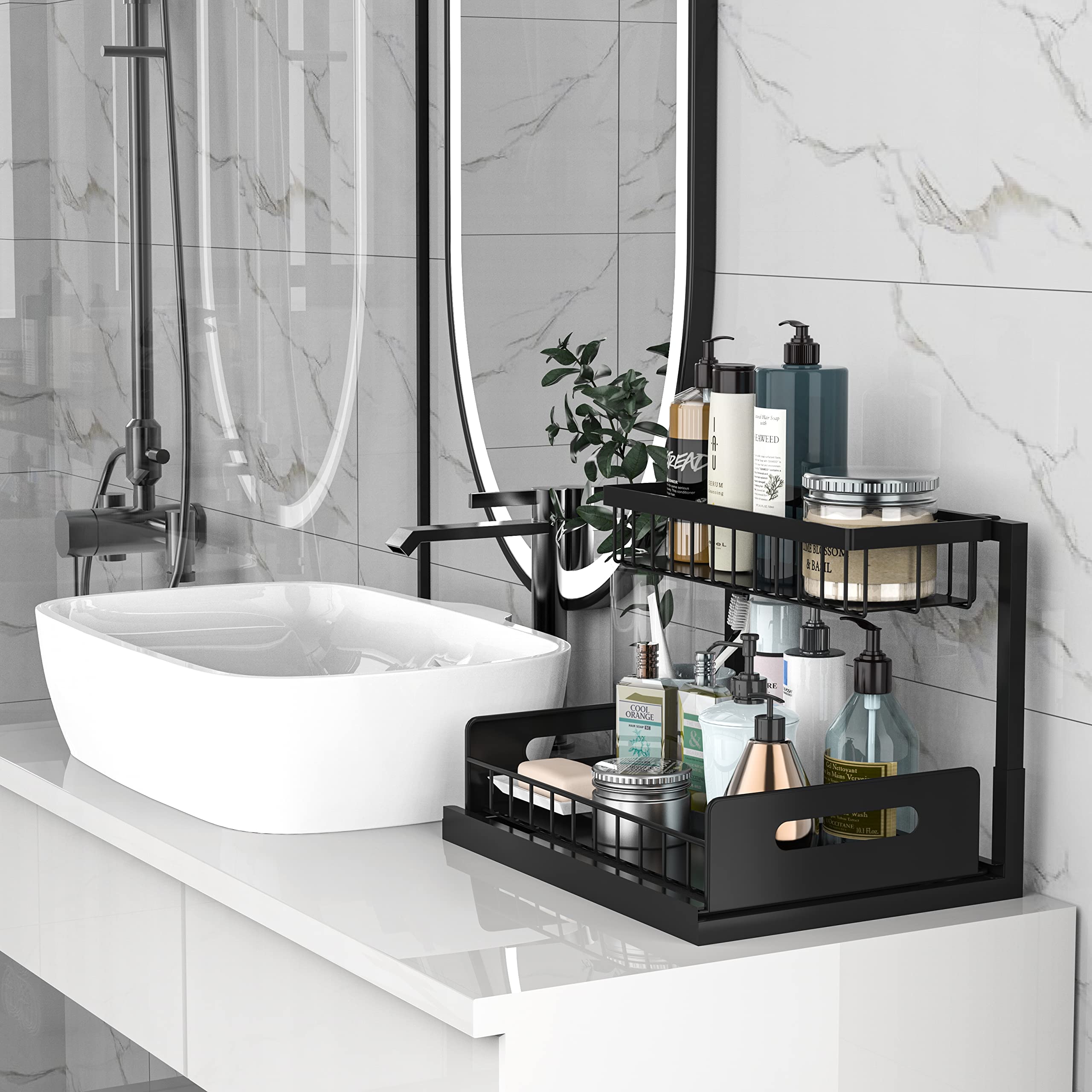 Bukfen removable washable trays for quick cleaning and organization