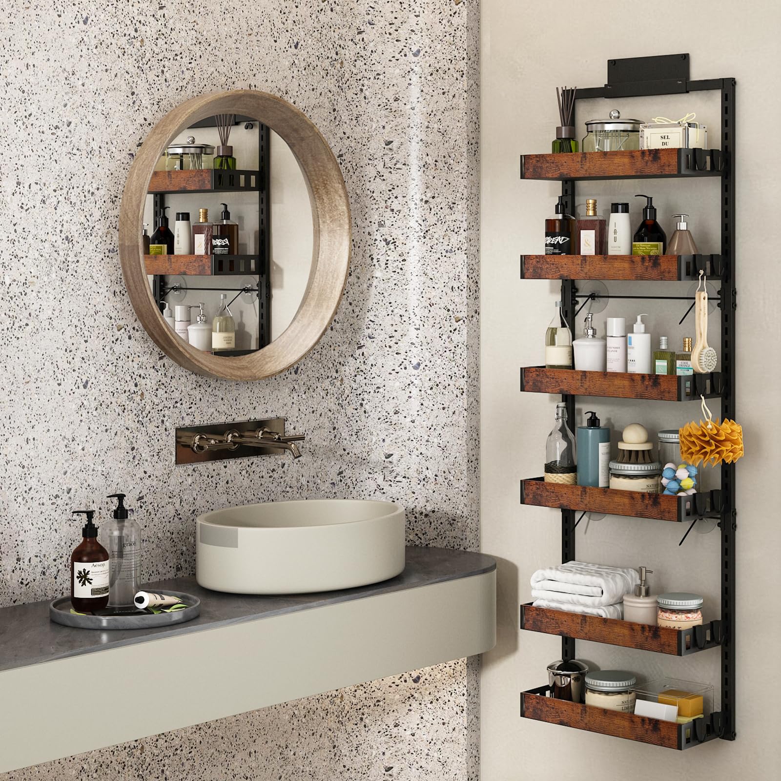 Bukfen space-saving door rack system fits compact kitchens