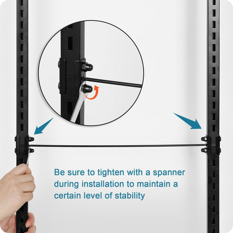 Bukfen slim door rack fits most doors while allowing smooth door closure.