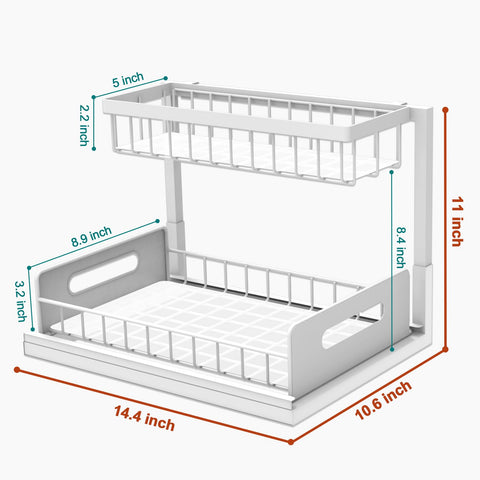 Bukfen steel construction offers sturdy storage for heavy items up to 50 lbs.