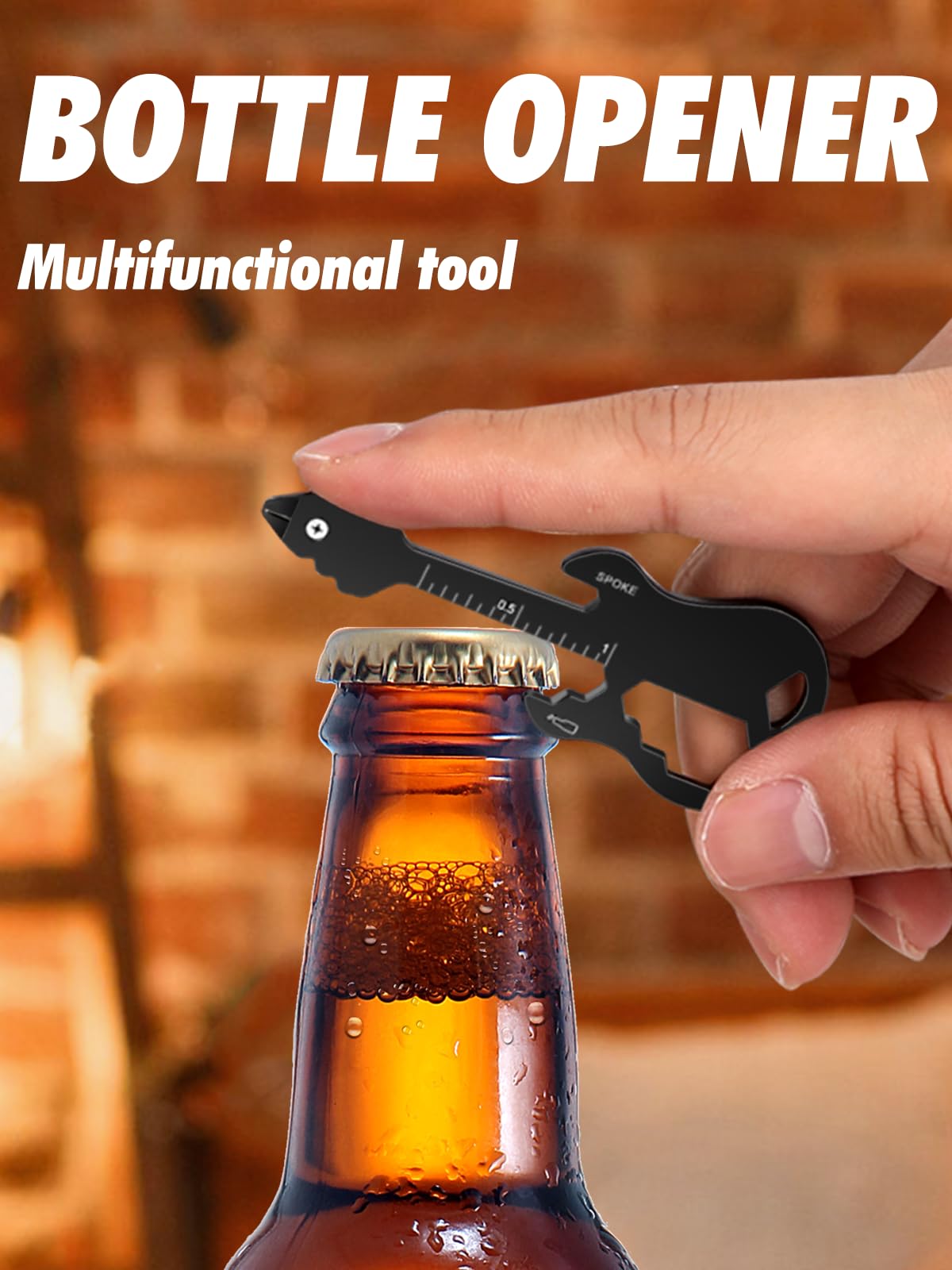 Buleens guitar-shaped multitool with slotted screwdriver for on-the-go repairs