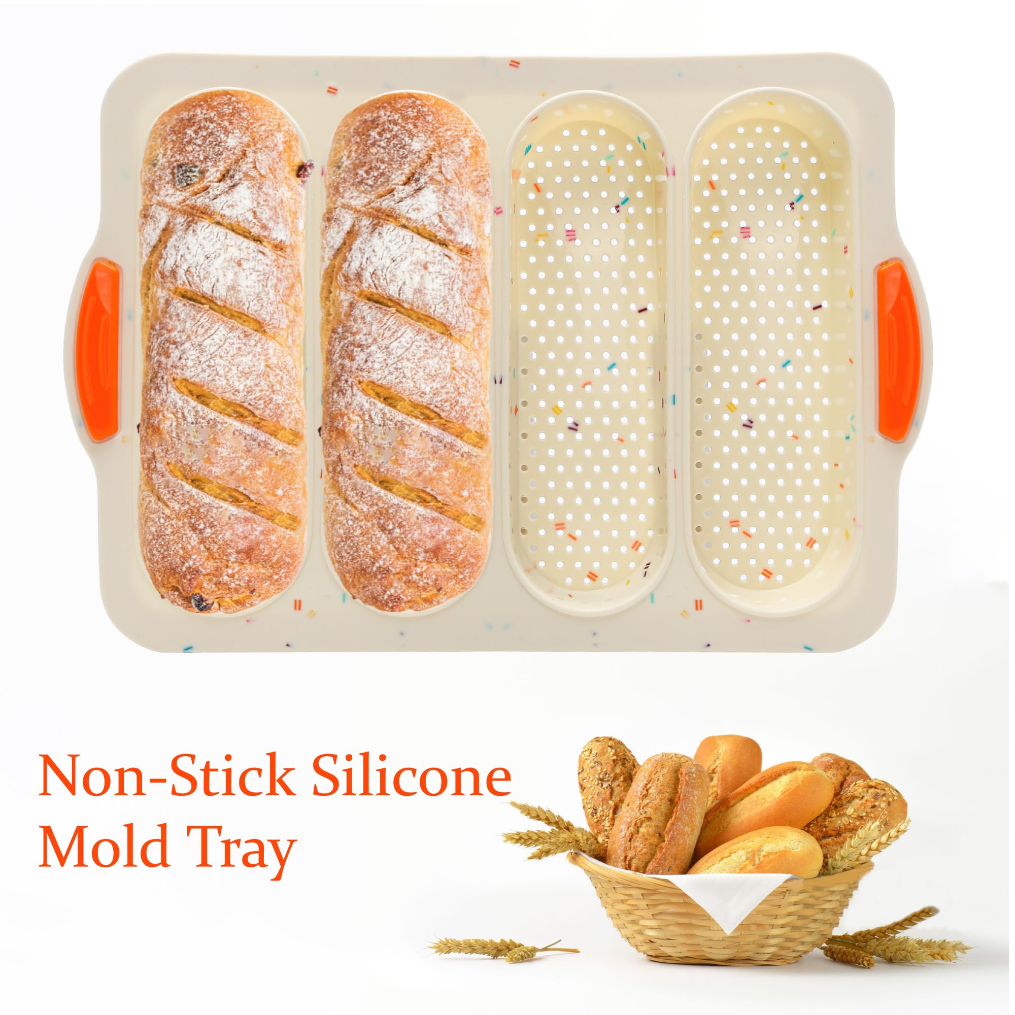 BuleVina hoagie bun tray designed for even baking