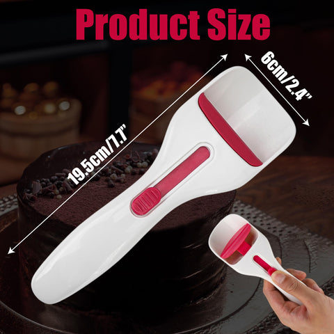 BuleVina two-piece batter dispenser showing easy one-touch release into molds.