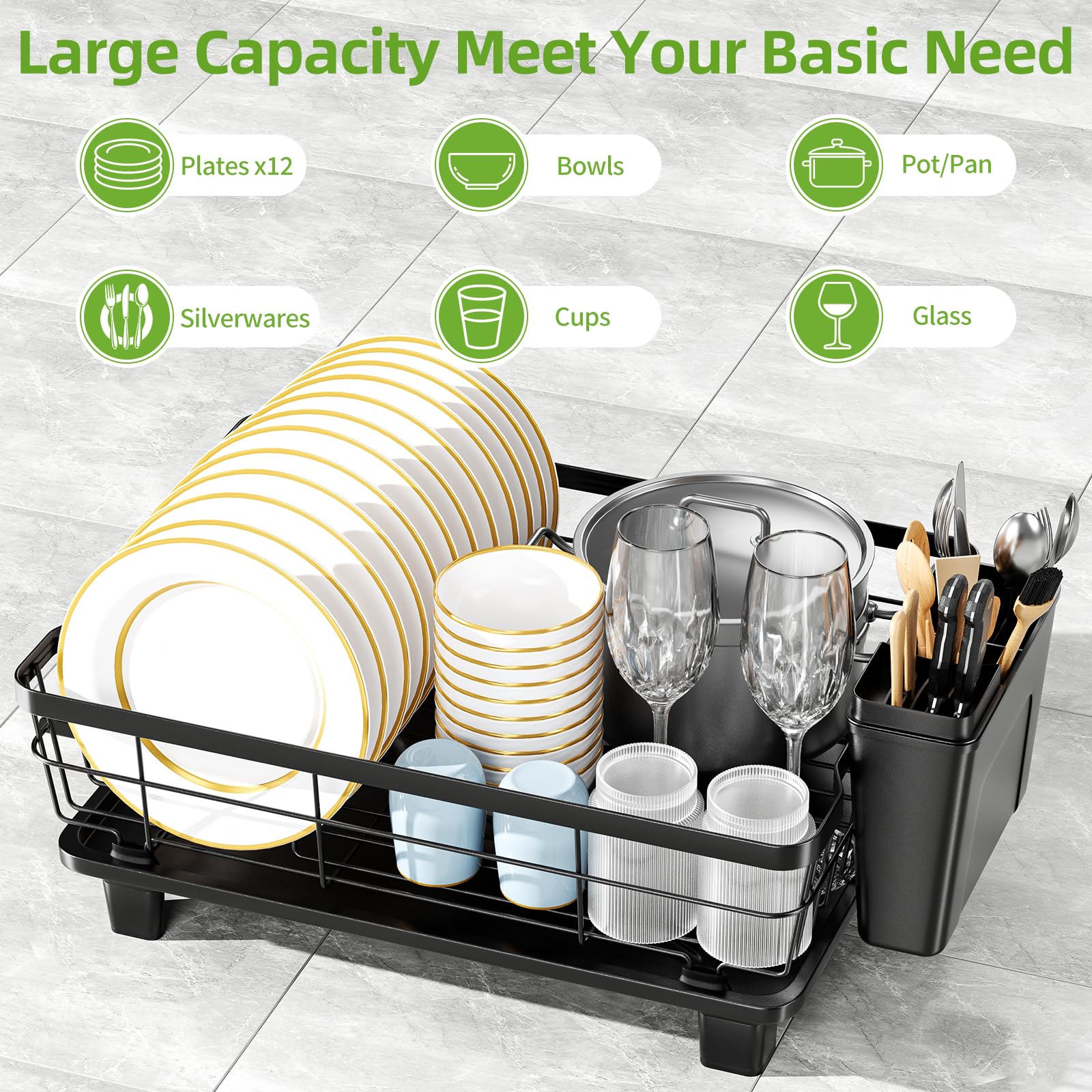 BULIJUJU removable cutlery holder keeps spoons and forks organized