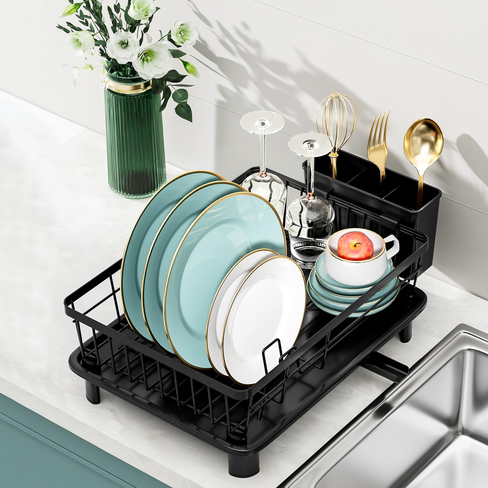 BULIJUJU on-counter setup fits apartments and busy kitchens for quick drying