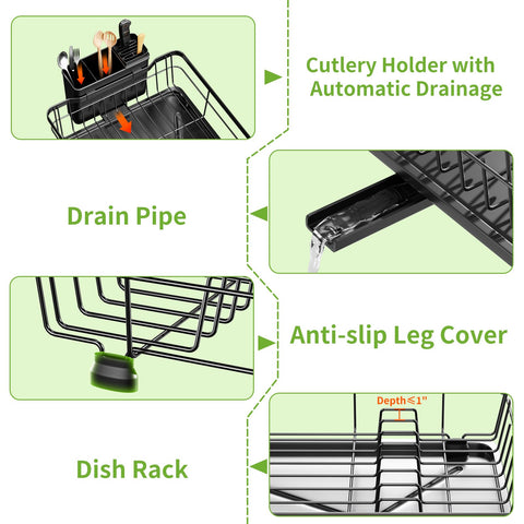 BULIJUJU silicone legs prevent slipping for stable drying on counters