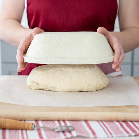 Bulka easy-clean banneton minimizes dough sticking with a smooth surface.
