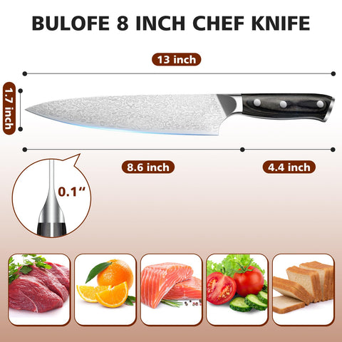 Bulofe knife finger guard keeps hands safe during prep.