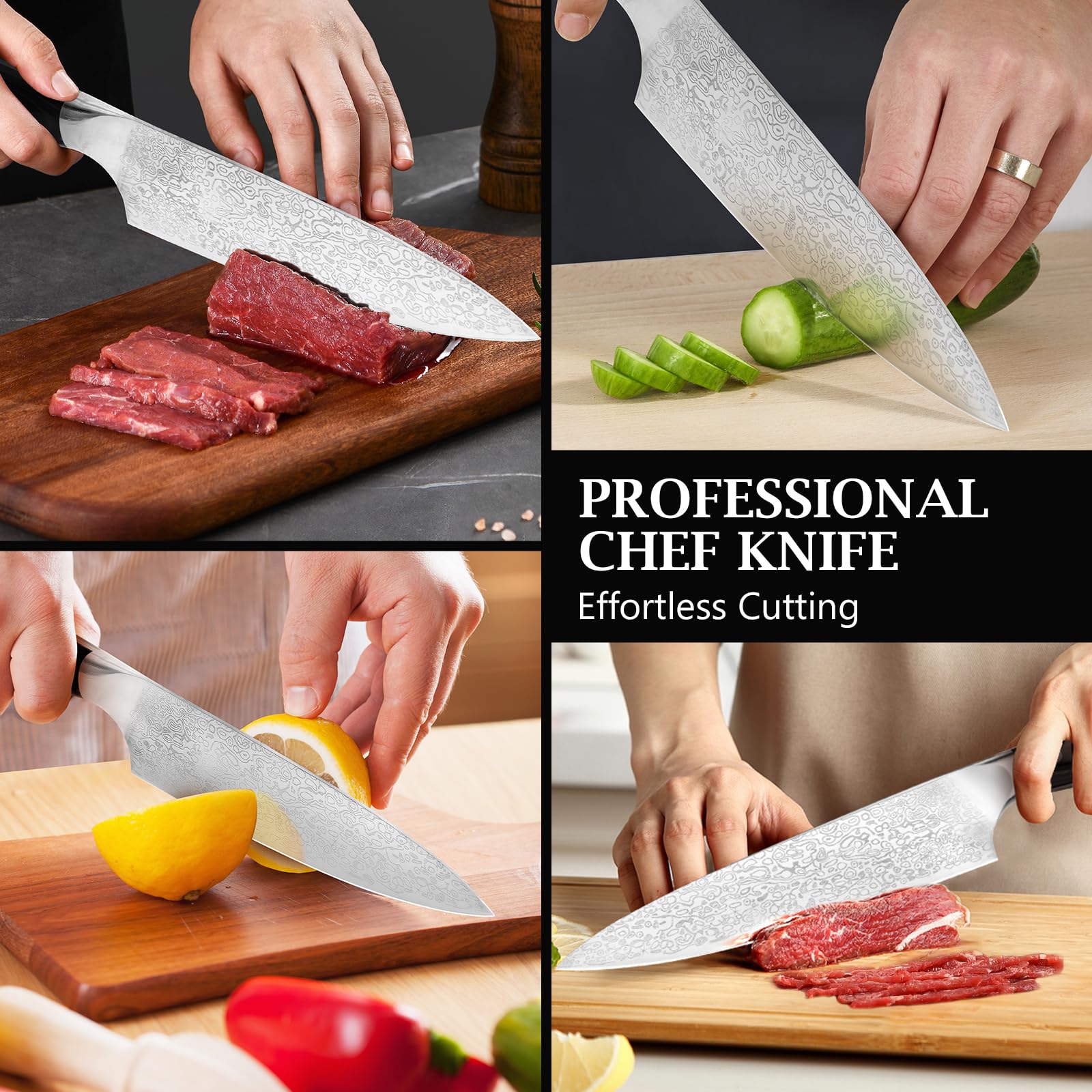 Bulofe chef knife with gift box ideal for gifting at holidays.