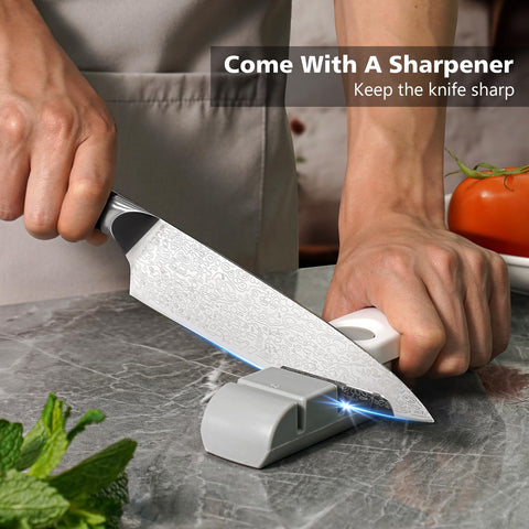 Bulofe sharpening stone included helps maintain peak performance.