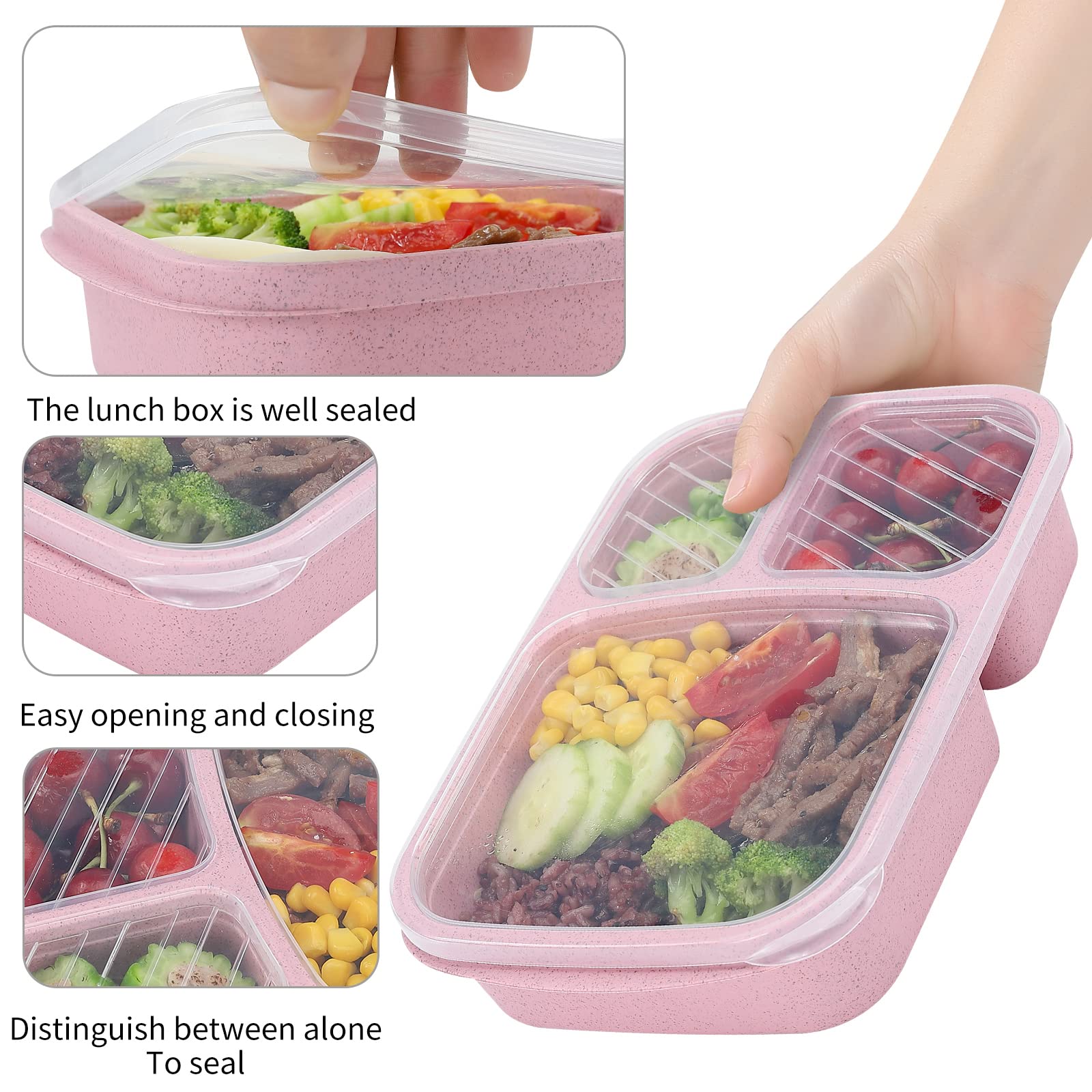 buluker wheat-straw material lunch box highlights eco-friendly, safe storage