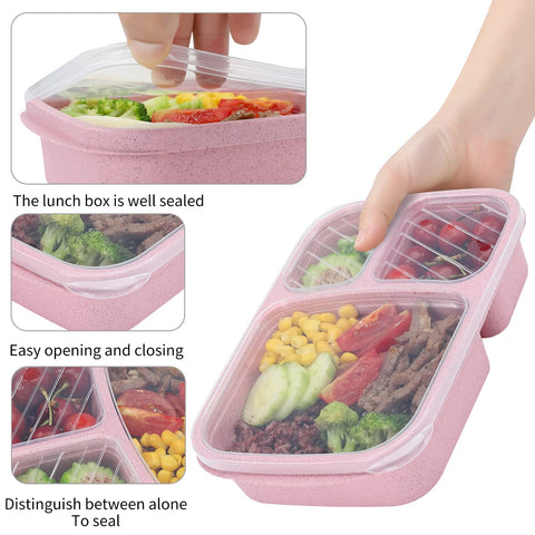 buluker wheat-straw material lunch box highlights eco-friendly, safe storage