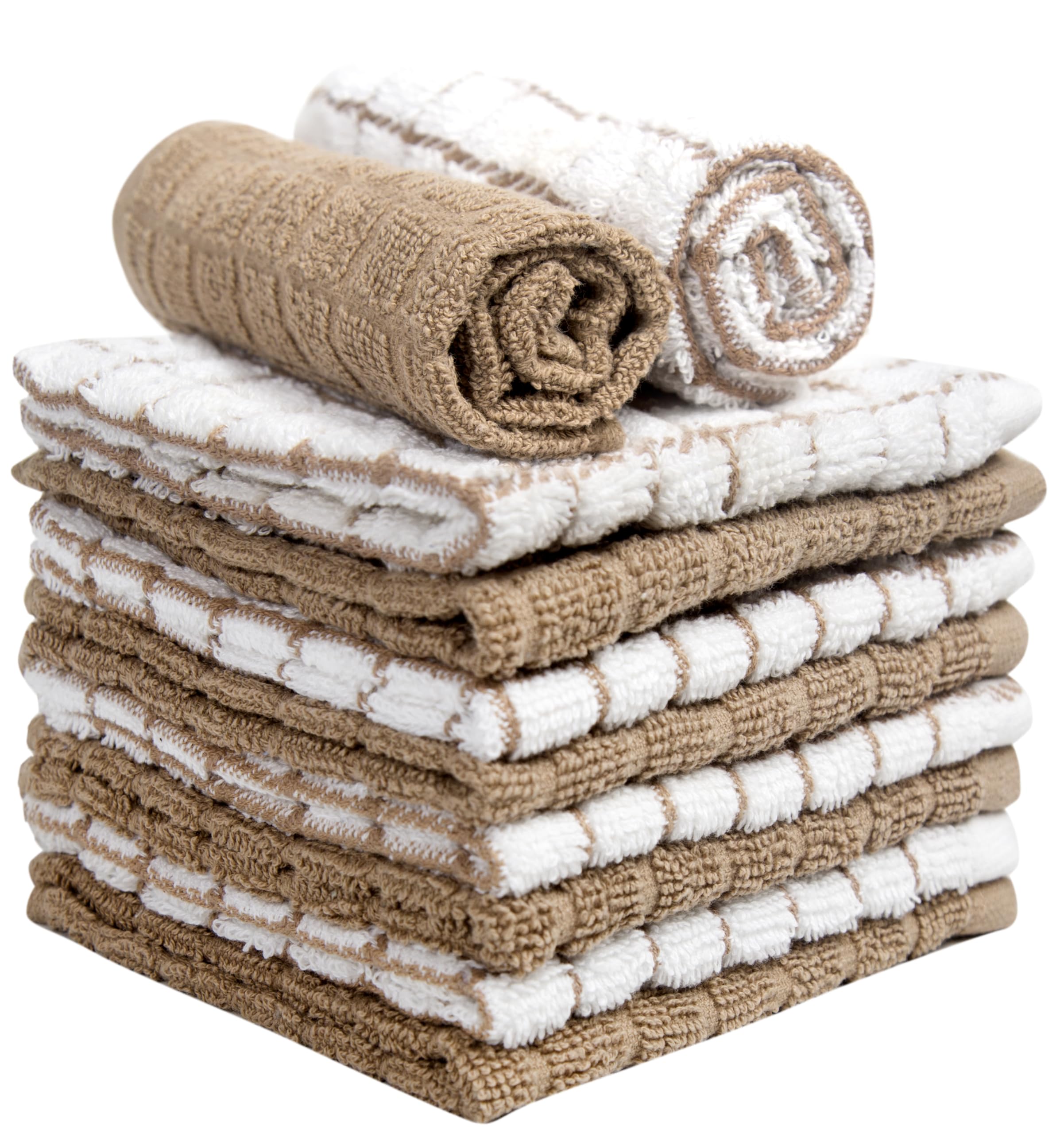 Bumble Towels absorbent yarn traps spills quickly for faster drying and reuse.