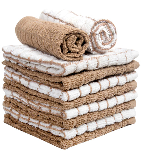 Bumble Towels absorbent yarn traps spills quickly for faster drying and reuse.