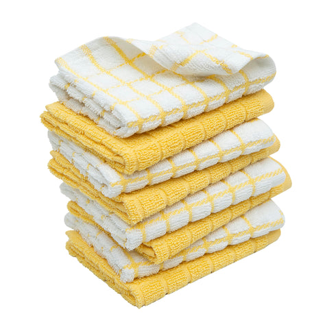 Bumble Dish Towels durable cotton fibers withstand many washes.