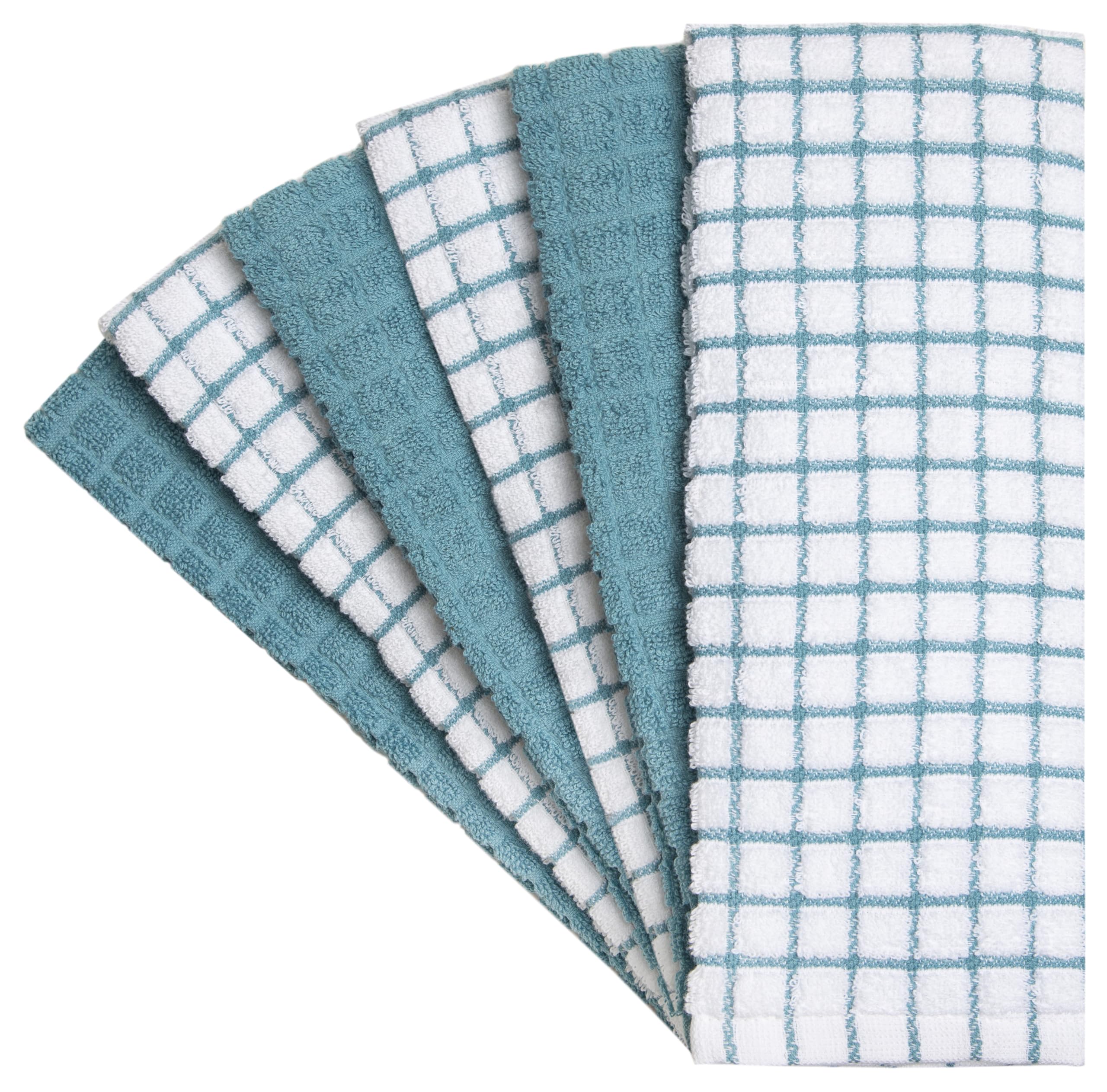 Bumble Kitchen Towels hanging loop for easy storage and drying.