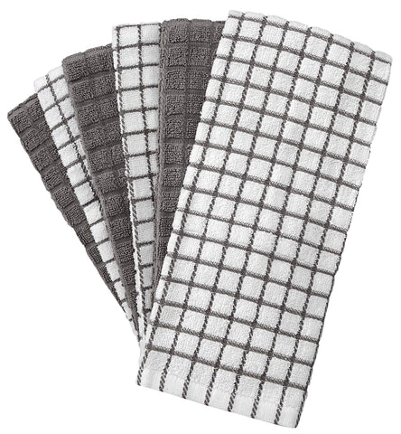 Bumble Kitchen Towels 16x28-inch gray visible for drying dishes and surfaces