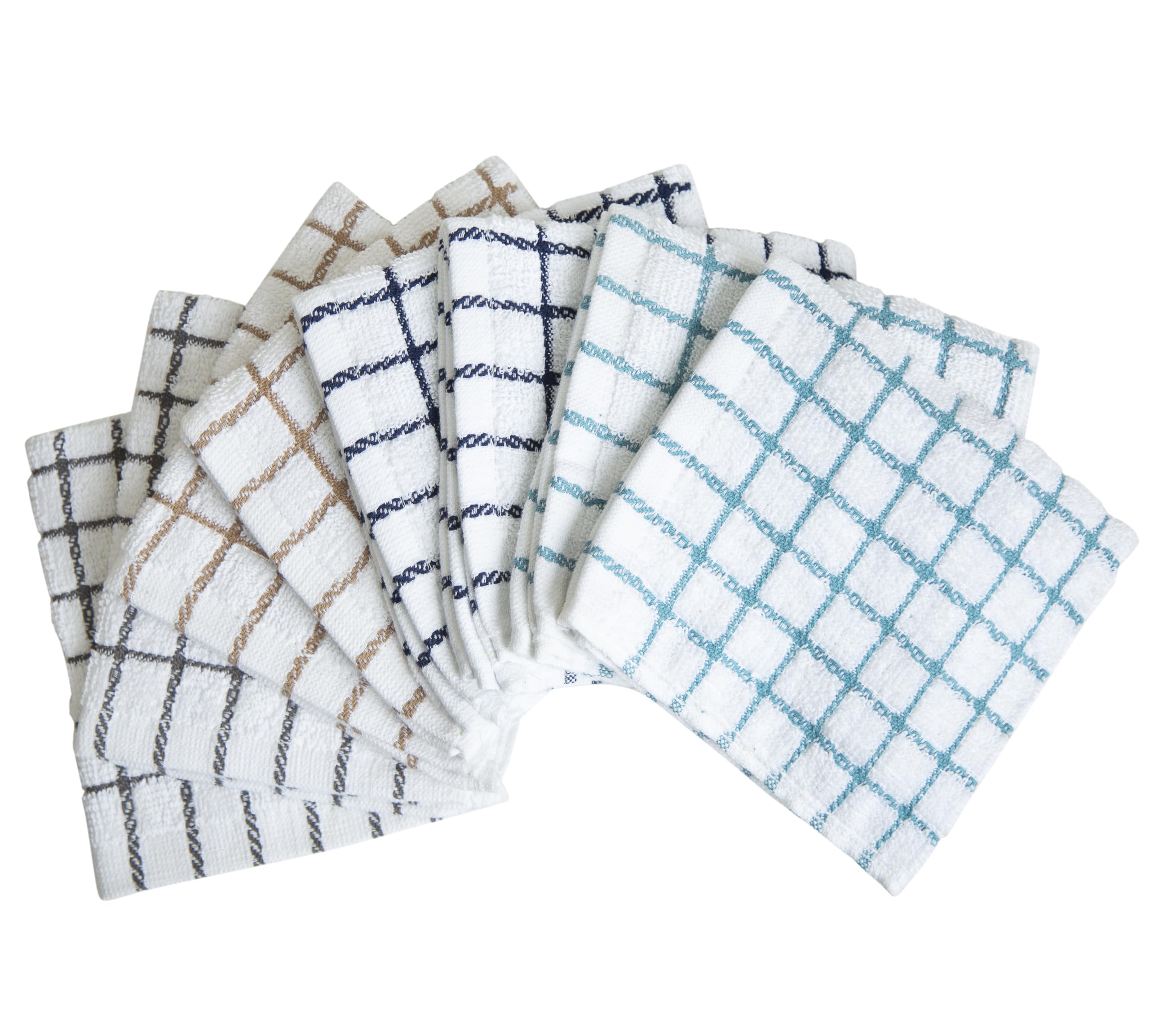 Bumble Towels 12 by 12 inch cotton towels great for drying dishes and wiping spills.