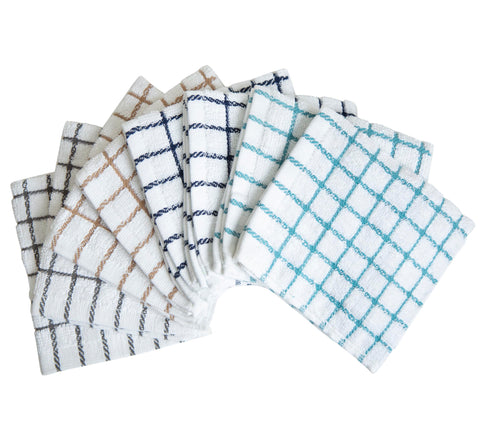 Bumble Towels 12 by 12 inch cotton towels great for drying dishes and wiping spills.