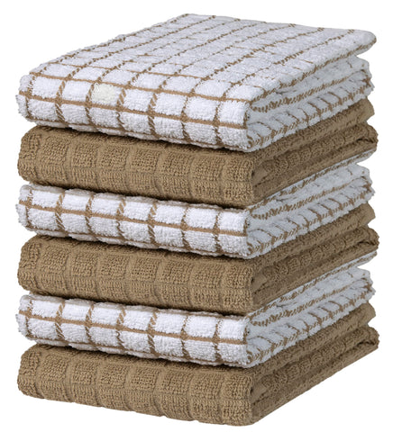 Bumble Towels kitchen towel closeup of 100% cotton fabric, highlighting softness and durability
