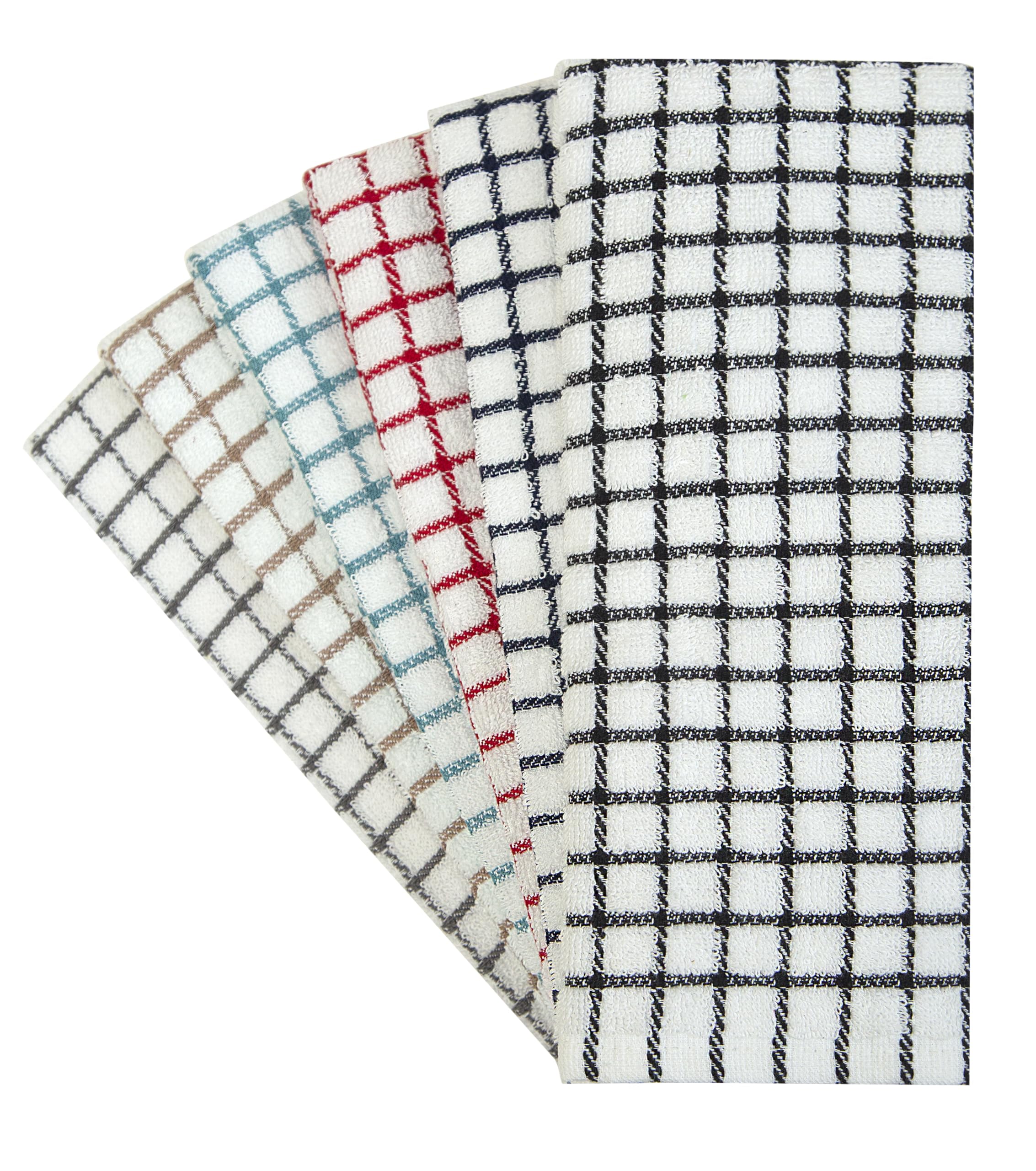Bumble Towels close-up knit shows high absorbency for drying dishes.