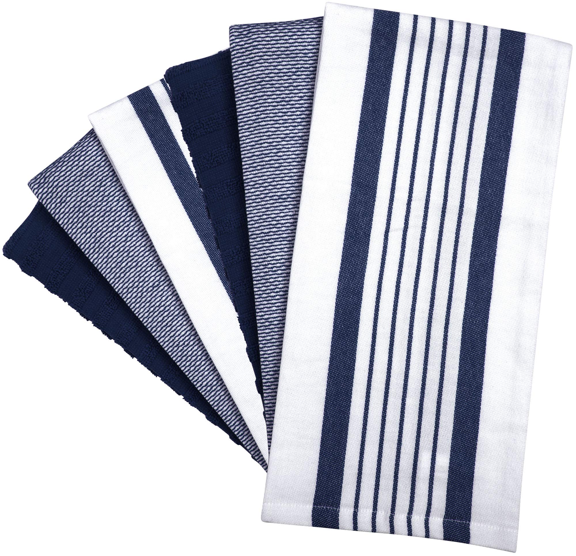 Bumble Towels navy striped design adds style and practical drying power