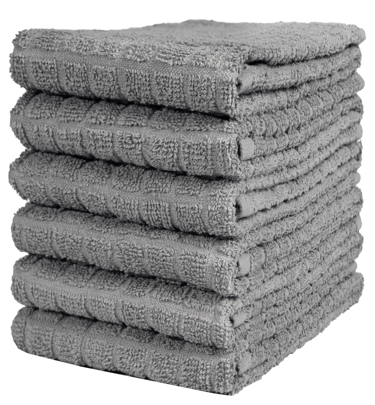 Bumble Towels premium kitchen towels stacked for quick dish drying.