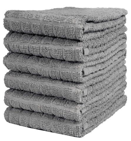 Bumble Towels premium kitchen towels stacked for quick dish drying.