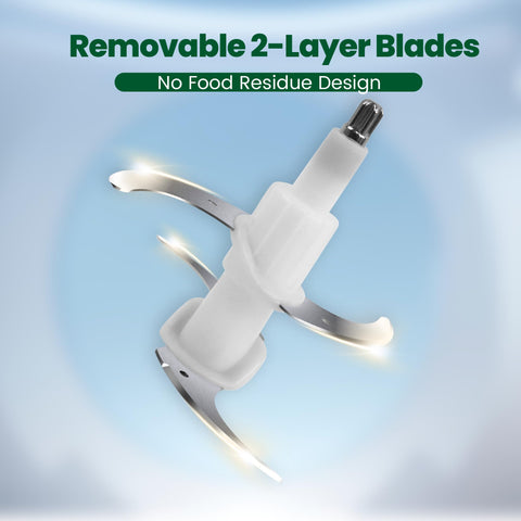 BUMET four sharp blades ready for precise mincing and chopping