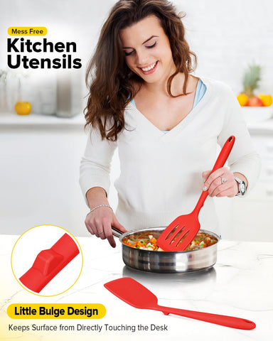 BUNDLEPRO BPA-free spatula red safe for food contact