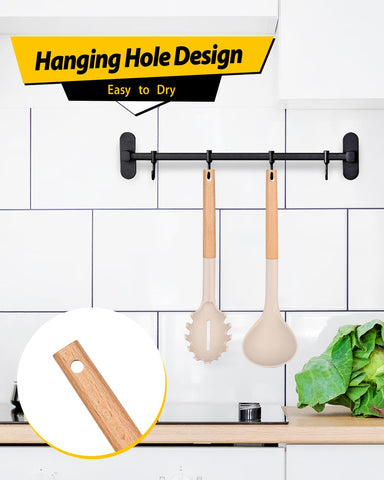 Bundlepro deep spoon holds soup for easy ladling.