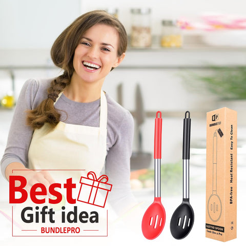 Bundlepro spoon with hanging hole for easy drying and storage.