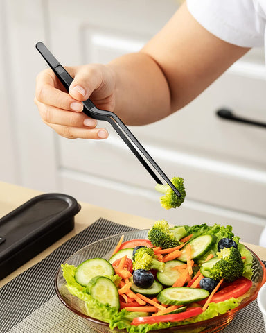 Bundlepro Fine Cooking Tweezers Set ideal for plating and delicate food handling.