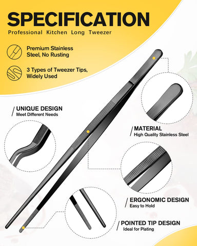 Bundlepro tweezers teeth close-up showing fine grip for delicate foods.