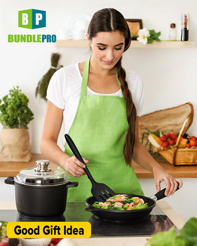BundlePro flipping eggs and pancakes with precision using the turners.